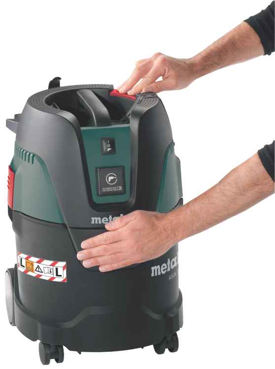Metabo ASA 25 L PC Allessauger mit manueller Filterabreinigung Press clean